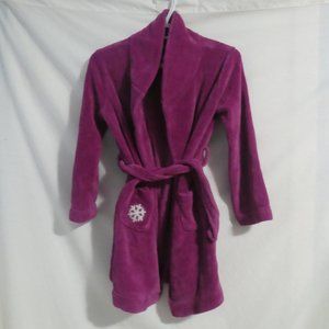 JOE FRESH | large, 10-12 kids | Purple Bathrobe With Snowflake Pocket